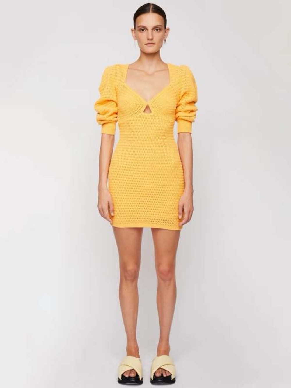 NWT A.L.C GIGI CROCHETED DRESS In Apricot Blossom Size XS